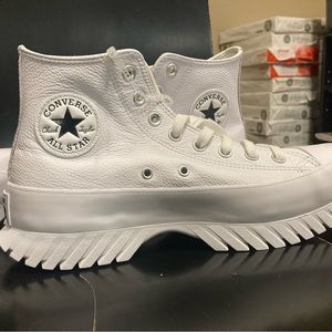 Converse Chuck Taylor All Star Lugged 2.0 High White Platform Sneakers